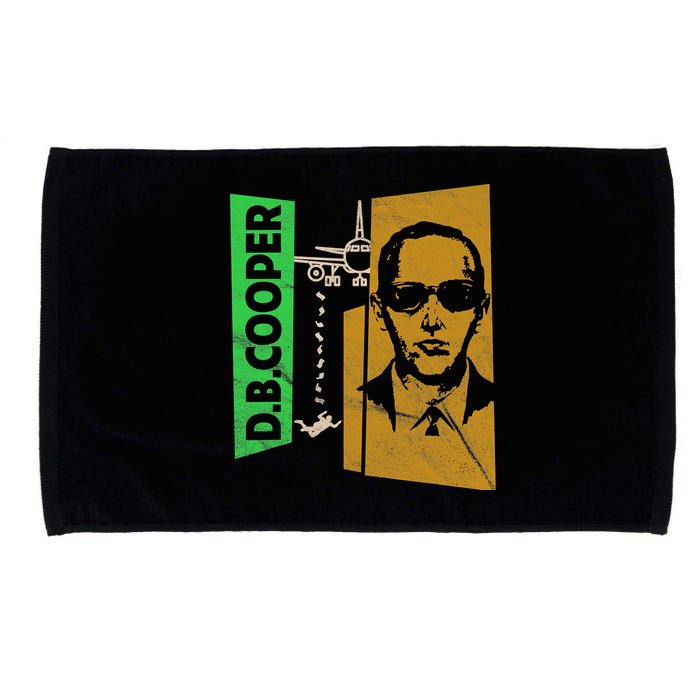 D B Cooper Skyjacker Hijack Retro 60s Style Graphic Microfiber Hand Towel