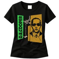 D B Cooper Skyjacker Hijack Retro 60s Style Graphic Womens T-Shirt