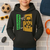 D B Cooper Skyjacker Hijack Retro 60s Style Graphic Kids Hoodie