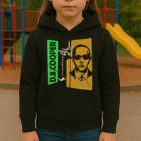 D B Cooper Skyjacker Hijack Retro 60s Style Graphic Kids Hoodie