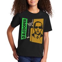 D B Cooper Skyjacker Hijack Retro 60s Style Graphic Kids T-Shirt