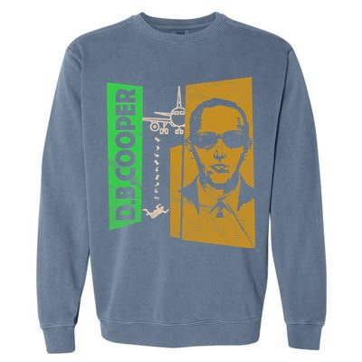 D B Cooper Skyjacker Hijack Retro 60s Style Graphic Garment-Dyed Sweatshirt