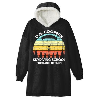 D B Coopers Skydiving School Portland Oregon Funny Hooded Wearable Blanket