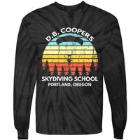 D B Coopers Skydiving School Portland Oregon Funny Tie-Dye Long Sleeve Shirt