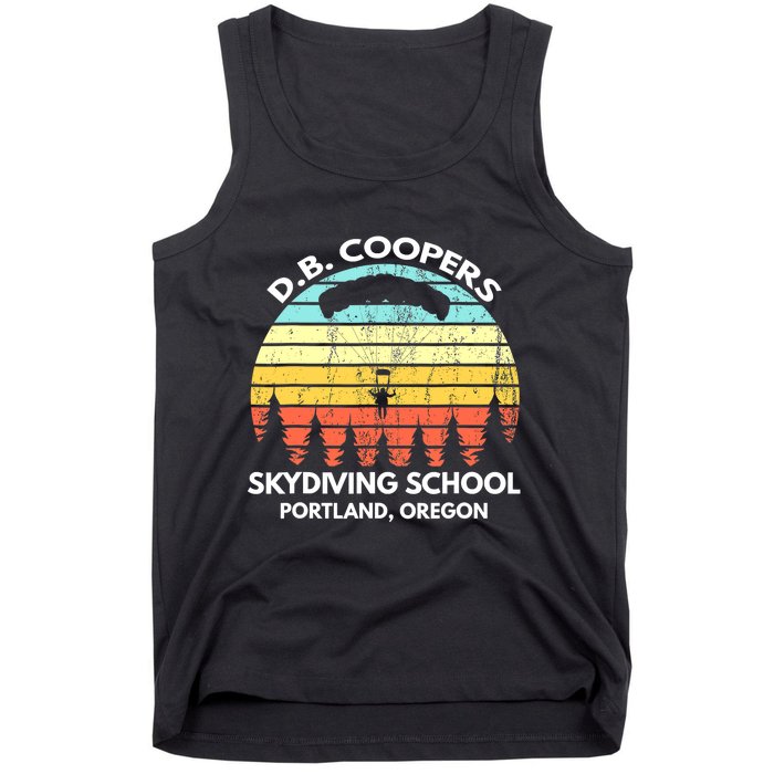 D B Coopers Skydiving School Portland Oregon Funny Tank Top