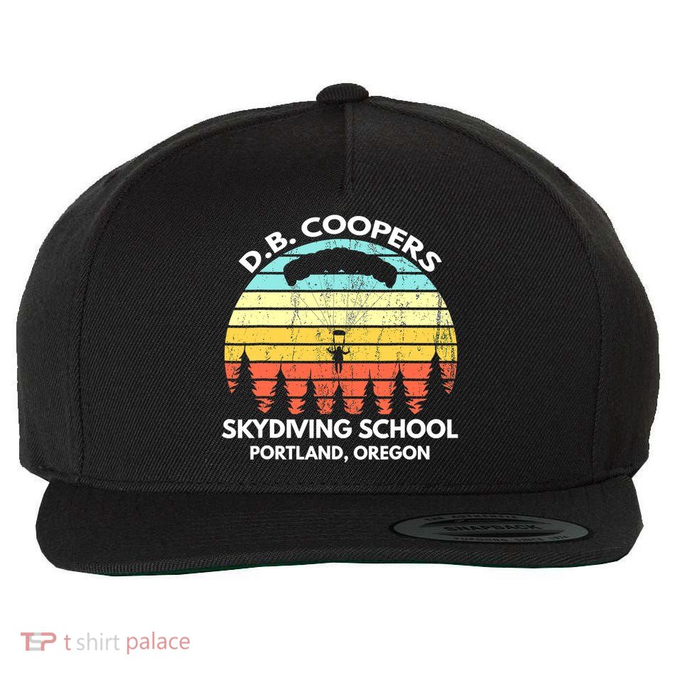 D B Coopers Skydiving School Portland Oregon Funny Wool Snapback Cap