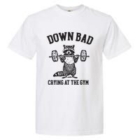 Down Bad Crying At The Gym Racoon Meme Ttpd Garment-Dyed Heavyweight T-Shirt