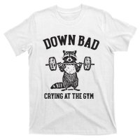 Down Bad Crying At The Gym Racoon Meme Ttpd T-Shirt