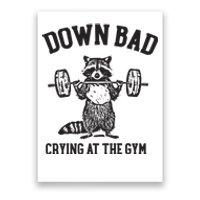 Down Bad Crying At The Gym Racoon Meme Ttpd Poster