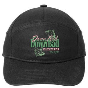 Down Bad Crying At The Gym 7-Panel Snapback Hat