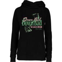 Down Bad Crying At The Gym Womens Funnel Neck Pullover Hood