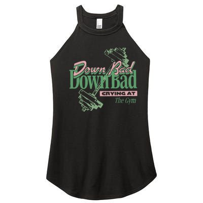 Down Bad Crying At The Gym Women's Perfect Tri Rocker Tank