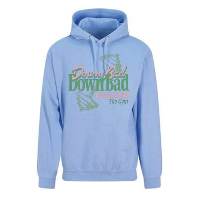 Down Bad Crying At The Gym Unisex Surf Hoodie