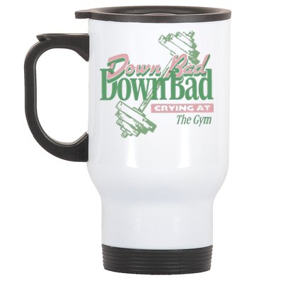 Down Bad Crying At The Gym Stainless Steel Travel Mug