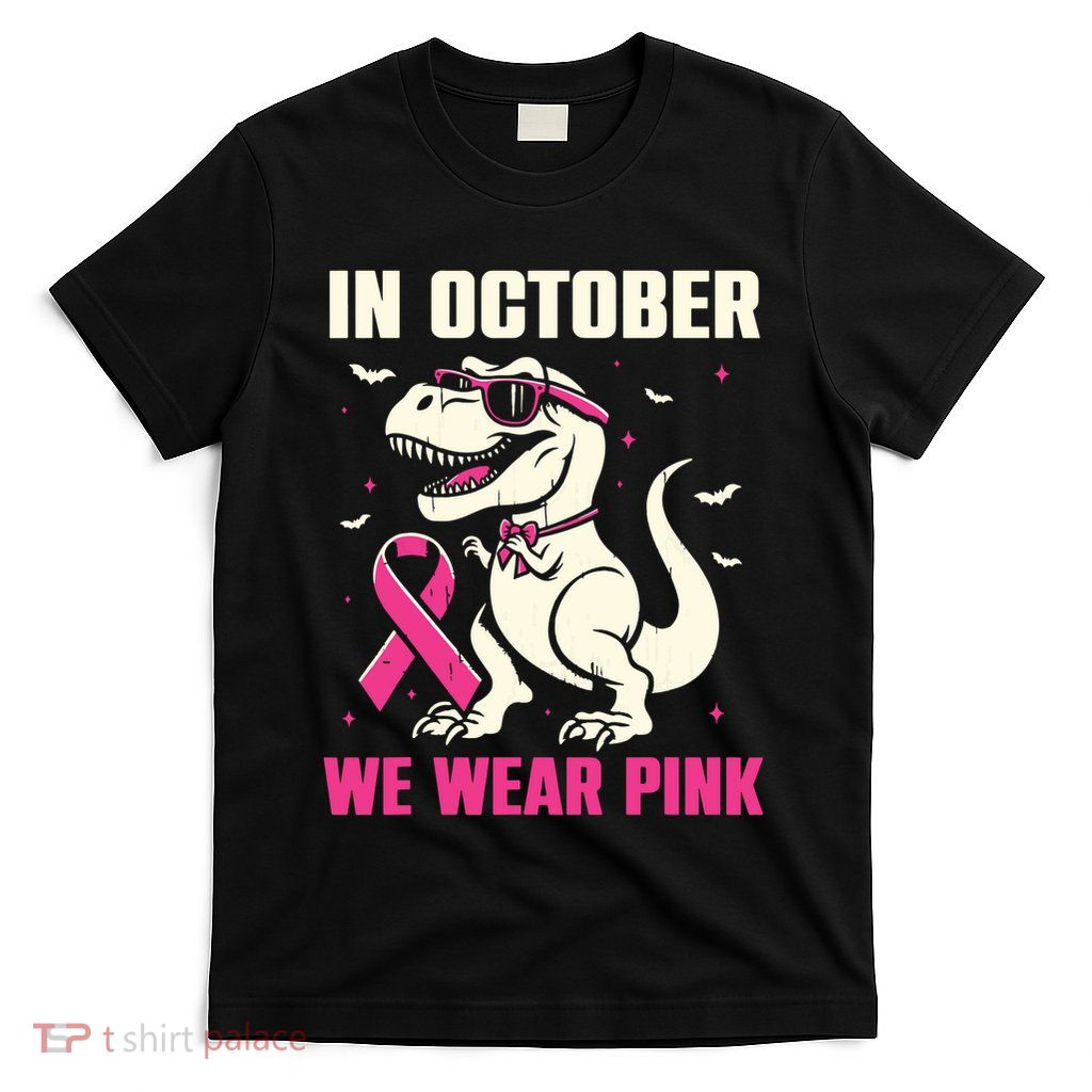 Dinosaur Breast Cancer Awareness T-Shirt