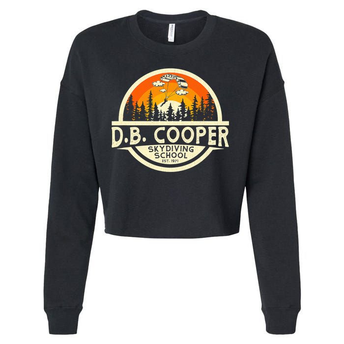 D B Coopers Skydiving School Portland Oregon Cropped Pullover Crew