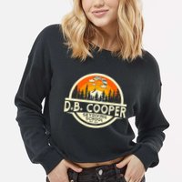 D B Coopers Skydiving School Portland Oregon Cropped Pullover Crew