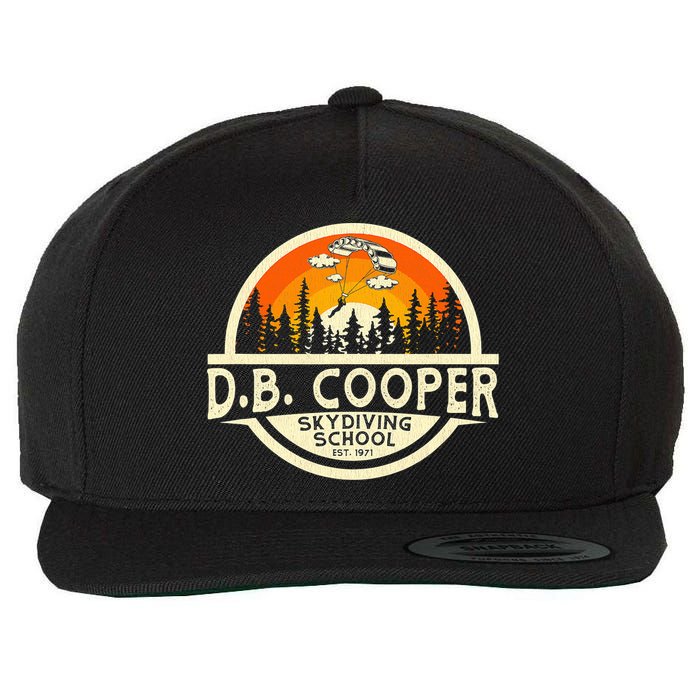 D B Coopers Skydiving School Portland Oregon Wool Snapback Cap
