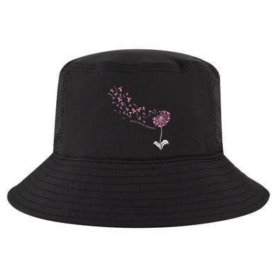 Dandelion Breast Cancer Awareness Pink Ribbon Support Gift Cool Comfort Performance Bucket Hat