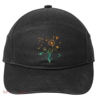 Dandelion Bee 7-Panel Snapback Hat