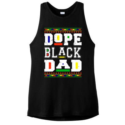 Dope Black Dad Matter African Melanin Black History Month Funny Gift Ladies PosiCharge Tri-Blend Wicking Tank