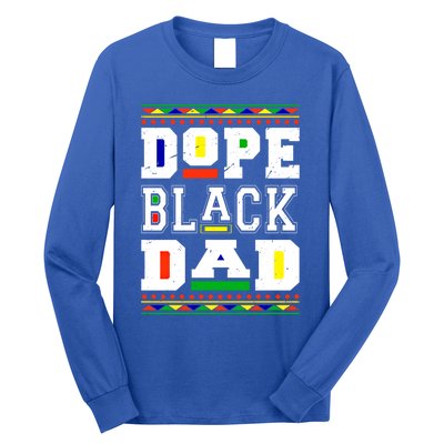 Dope Black Dad Matter African Melanin Black History Month Funny Gift Long Sleeve Shirt