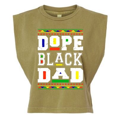 Dope Black Dad Matter African Melanin Black History Month Funny Gift Garment-Dyed Women's Muscle Tee