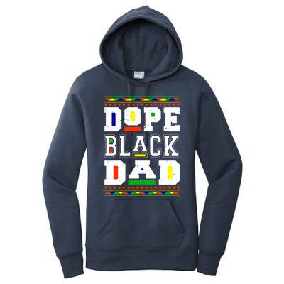 Dope Black Dad Matter African Melanin Black History Month Funny Gift Women's Pullover Hoodie