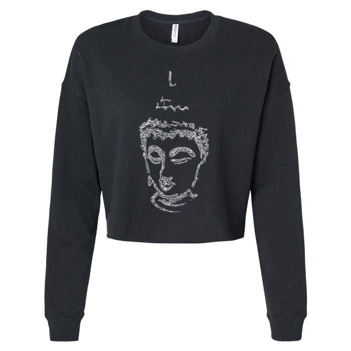 Drypoint Buddha Cropped Pullover Crew