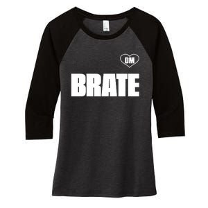 Dm Brate Women's Tri-Blend 3/4-Sleeve Raglan Shirt