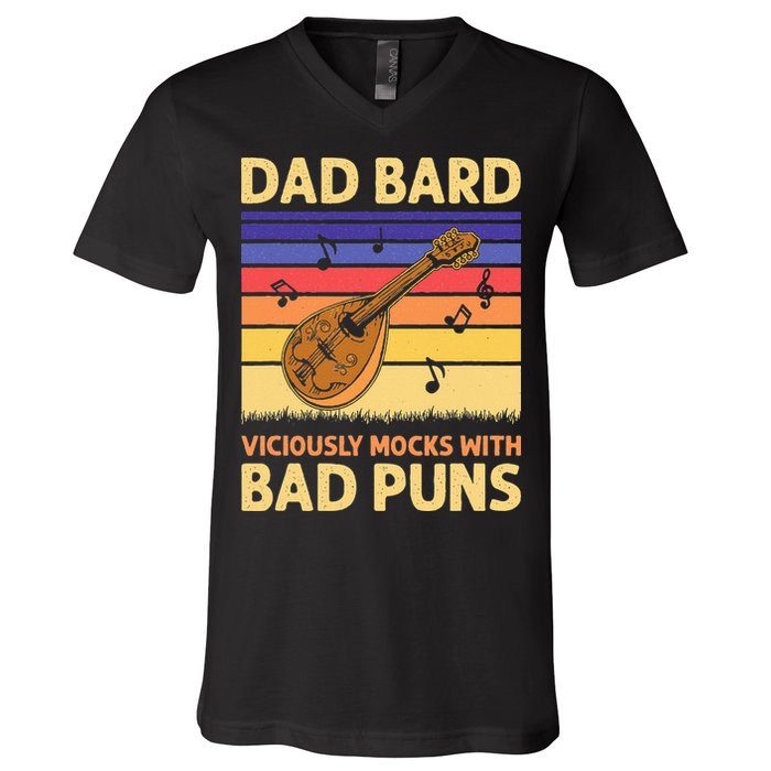 Dad Bard DnD V-Neck T-Shirt