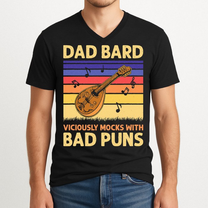 Dad Bard DnD V-Neck T-Shirt