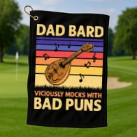 Dad Bard DnD Golf Towel