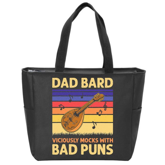 Dad Bard DnD Zip Tote Bag