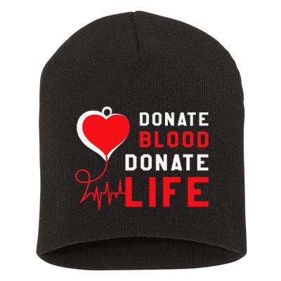 Donate Blood Donate Life World Blood Awareness Short Acrylic Beanie