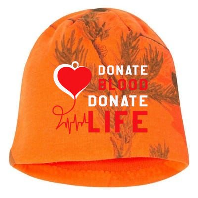 Donate Blood Donate Life World Blood Awareness Kati - Camo Knit Beanie