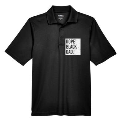 Dope Black Dad Black Fathers Matter Men's Origin Performance Pique Polo