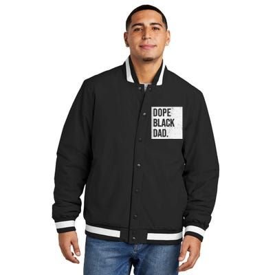 Dope Black Dad Black Fathers Matter Insulated Varsity Jacket