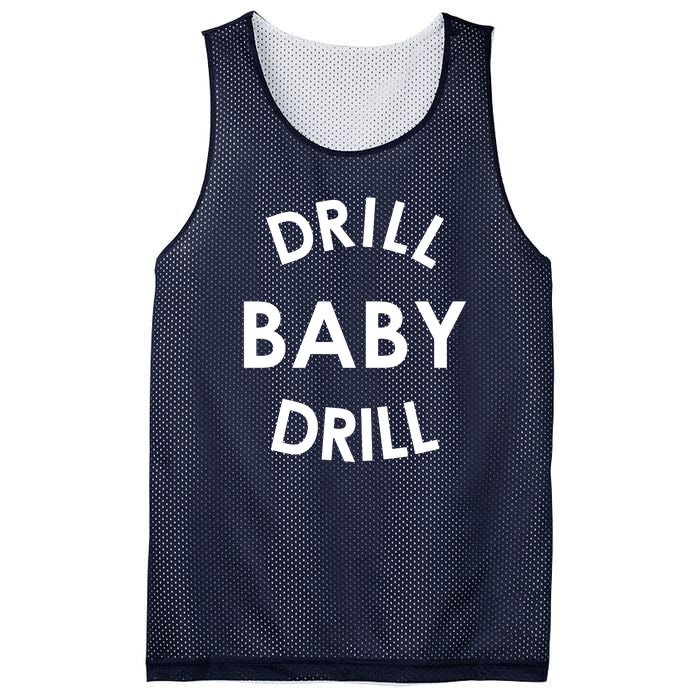 Drill Baby Drill Gas Oil Rig Oilfield Mesh Reversible Basketball Jersey Tank