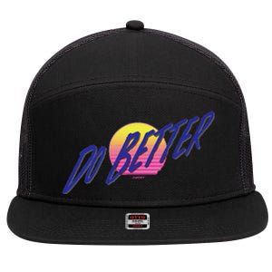 Do Better 7 Panel Mesh Trucker Snapback Hat