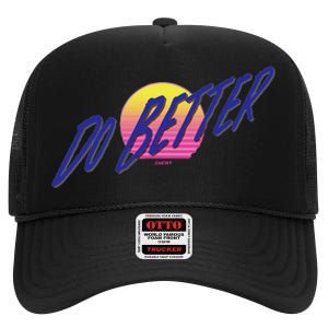 Do Better High Crown Mesh Back Trucker Hat