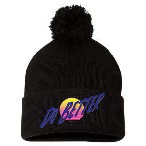 Do Better Pom Pom 12in Knit Beanie