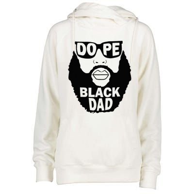 Dope Black Dad Gift Fathers Day Womens Funnel Neck Pullover Hood