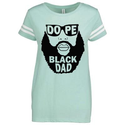 Dope Black Dad Gift Fathers Day Enza Ladies Jersey Football T-Shirt