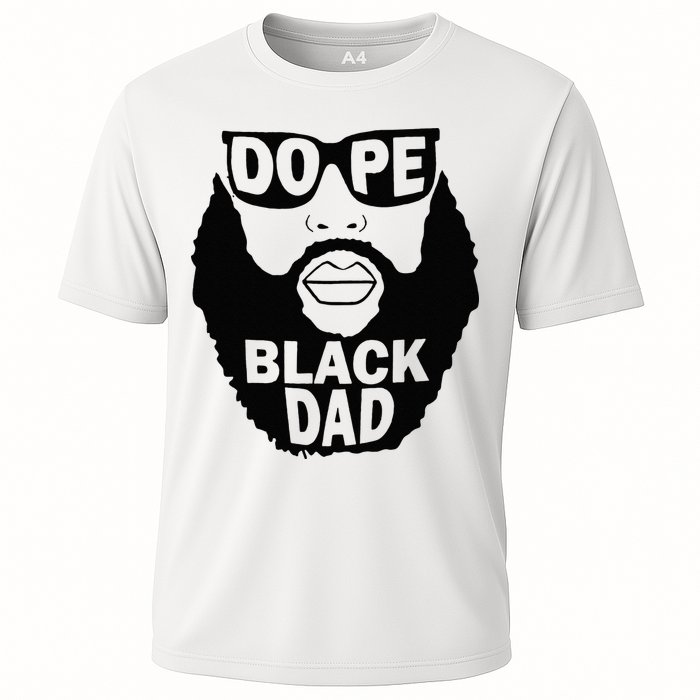 Dope Black Dad Gift Fathers Day Cooling Performance Crew T-Shirt