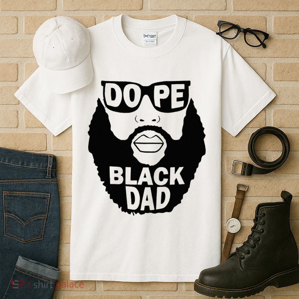 Dope Black Dad Gift Fathers Day Tall T-Shirt