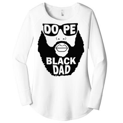 Dope Black Dad Gift Fathers Day Women's Perfect Tri Tunic Long Sleeve Shirt