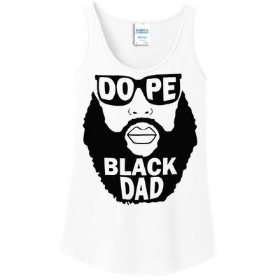 Dope Black Dad Gift Fathers Day Ladies Essential Tank