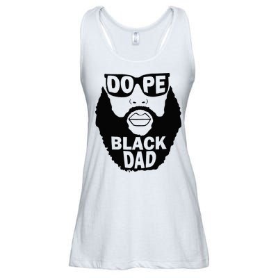 Dope Black Dad Gift Fathers Day Ladies Essential Flowy Tank