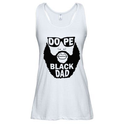 Dope Black Dad Gift Fathers Day Ladies Essential Flowy Tank